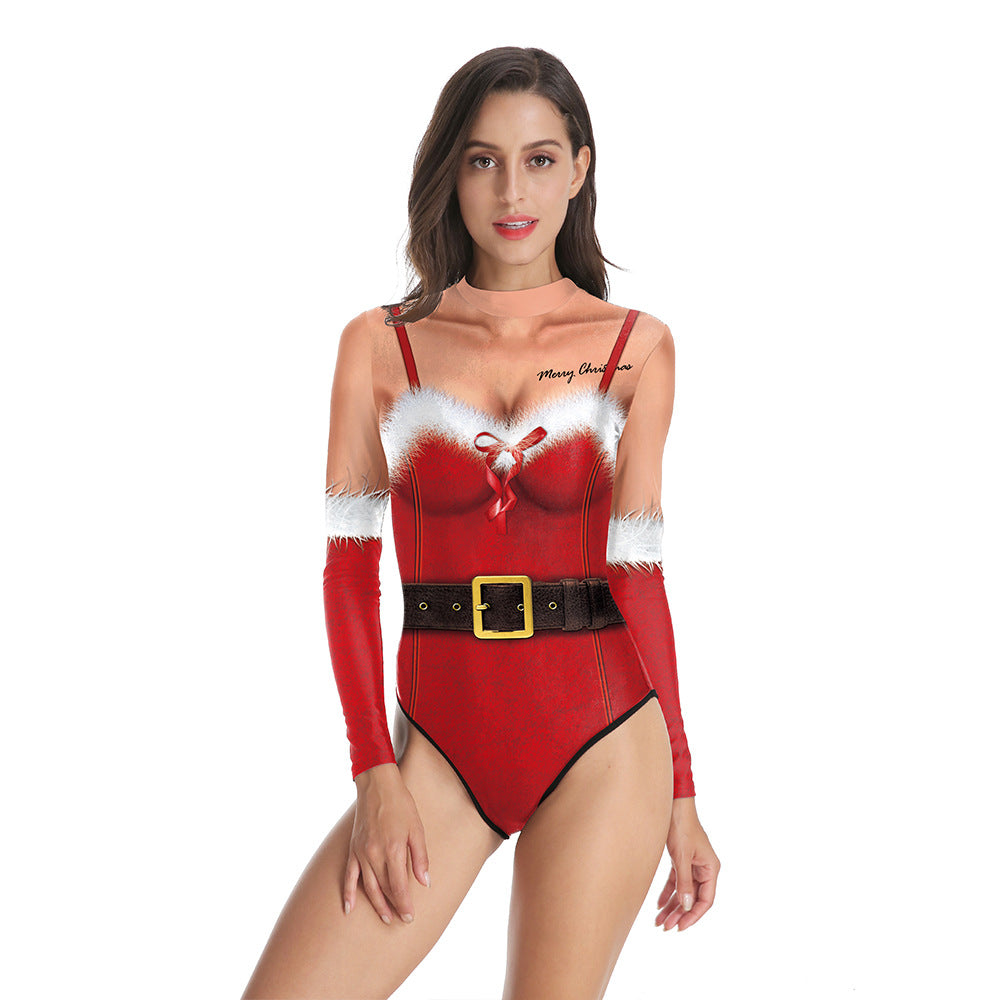 Trajes de baño de poliéster de navidad de primavera al por mayor